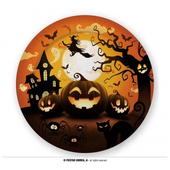 B/6 PLATO CALABAZA 23CM