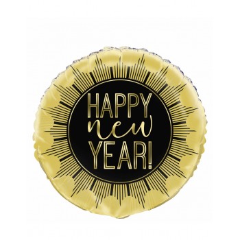 GLOBO 18" HAPPY NEW YEAR RETRO