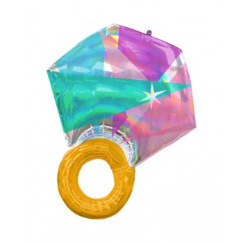 GLOBO ANILLO BODA IRIDISCENTE