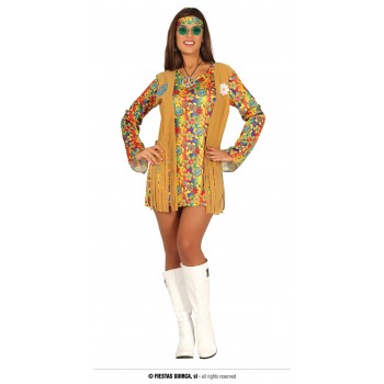 Disf.Hippie Chaleco T-S