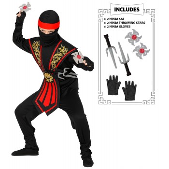 Disf.Inf.Ninja Rojo Kombat