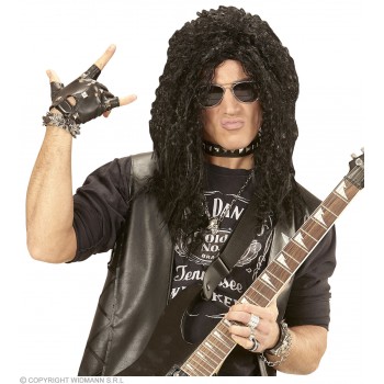 PELUCA HARD ROCK NEGRA
