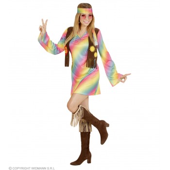 Disf.Vestido Hippie T-Xl