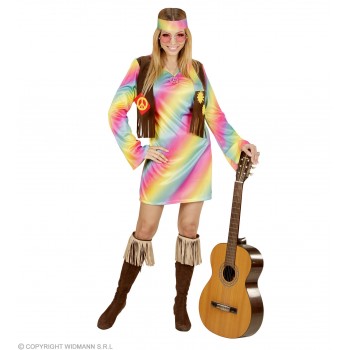 DISF.VESTIDO HIPPIE T-M
