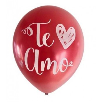 GLOBO 12" ROJO TE AMO