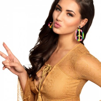 PENDIENTES HIPPIES MULTICOLOR