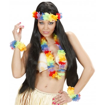 SET HAWAIANO MULTICOLOR