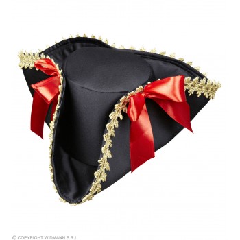 TRICORNIO PIRATA NEGRO LAZOS R