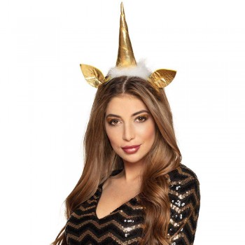 TIARA UNICORNIO ORO