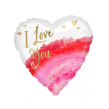 GLOBO CORAZON I LOVE YOU ACUAR