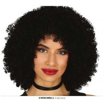 PELUCA RIZOS NEGRA