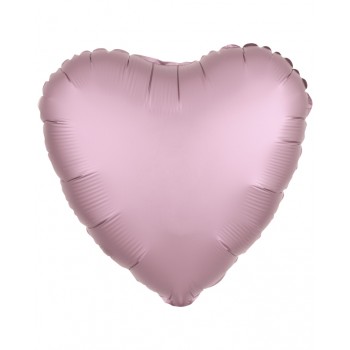 GLOBO CORAZON ROSA PASTEL META