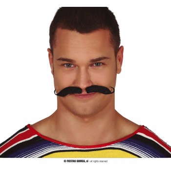 BIGOTE BAVARO NEGRO