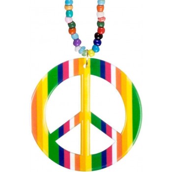 COLLAR SIMBOLO PAZ MULTICOLOR