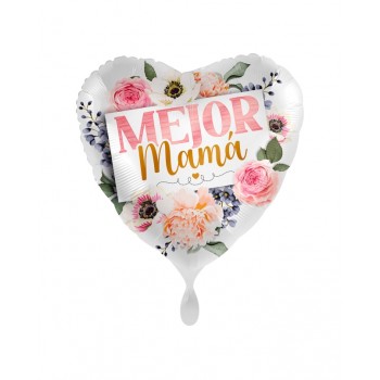 GLOBO CORAZON MEJOR MAMA FLORE