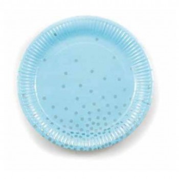 P/6 PLATO 18CM AZUL LUNARES PL