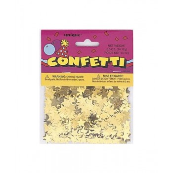 CONFETTI ESTRELLAS ORO 14G
