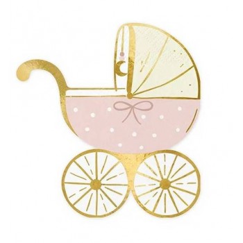 P/20 SERV.COCHECITO BEBE ROSA