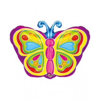 Globo Forma Mariposa Multicolo