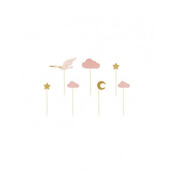 P/7 DECO CUPCAKE CIGÜEÑA