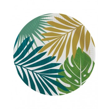 P/8 PLATO 23CM HOJAS TROPICAL