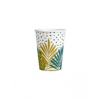 P/8 VASO HOJAS TROPICAL