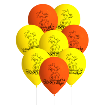 P/8 GLOBO LATEX DRAGON BALL