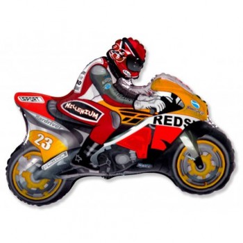 GLOBO MOTO RACING NARANJ.84X66