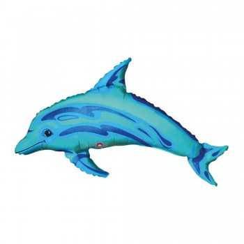GLOBO PALO DELFIN AZUL