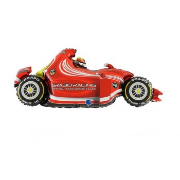 GLOBO 49" COCHE CARRERAS ROJO