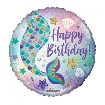 GLOBO 18"HAPPY BDAY COLA SIREN