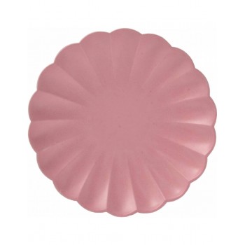 P/8 PLATO FLOR 18CM FUCSIA