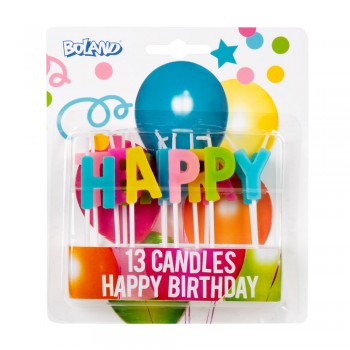VELAS LETRAS HAPPY BIRTHDAY CO