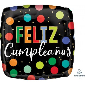 GLOBO 18"FELIZ CUMPLE PUNTOS B