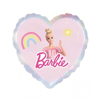 Globo Corazon Barbie Rosa