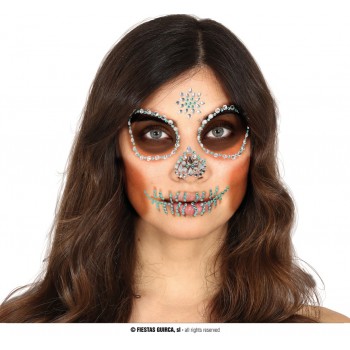 ADHESIVO FACIAL JOYAS CALAVERA