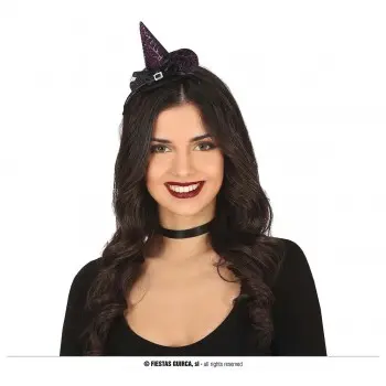 DIADEMA BRUJA LILA