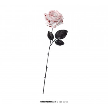 FLOR BLANCA C/SANGRE 42CM