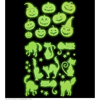 STICKERS HALLOWEEN GLOW IN DAR