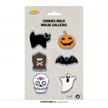 P/6 MOLDE GALLETAS HALLOWEEN