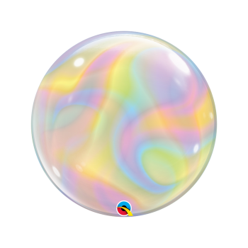 GLOBO BURBUJA IRIDISCENTE 22"