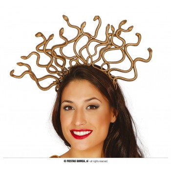DIADEMA MEDUSAS ORO