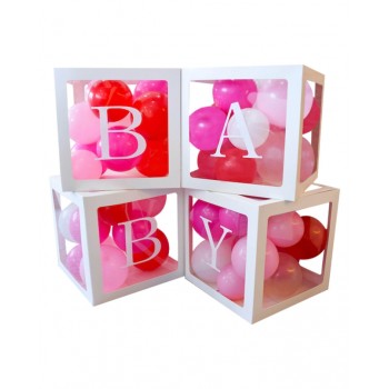 P/4 CUBOS LETRAS BABY 30X30X30