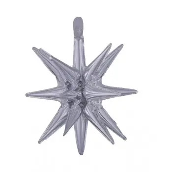 GLOBO ESTRELLA MAG.PLATA 45X50