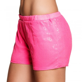 PANTALON CORTO ROSA NEON