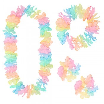 SET HAWAIANO COLOR PASTEL