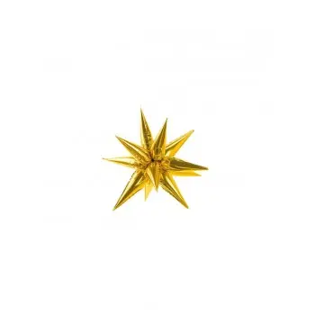 GLOBO ESTRELLA 3D ORO 70CM