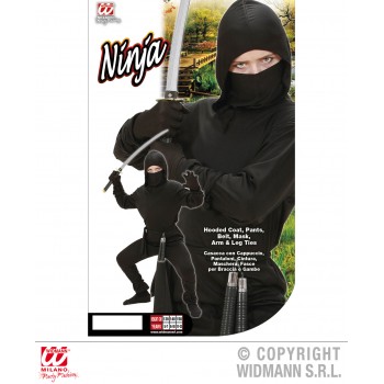 Disf.Inf.Ninja Negro 5-7Años