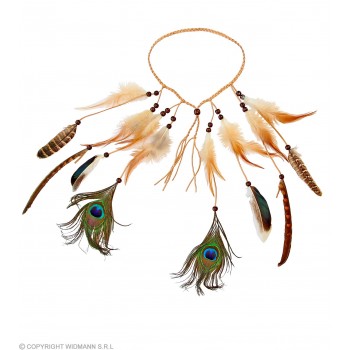 CINTA P/CABEZA CON PLUMAS