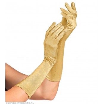 GUANTES ORO SATEN 40CM